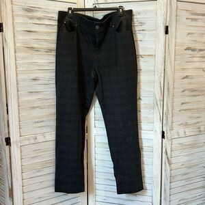 Dress Barn Muted Plaid Trouser Pants